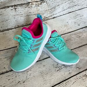 Adidas Kids' Aqua and Fuchsia Sneakers